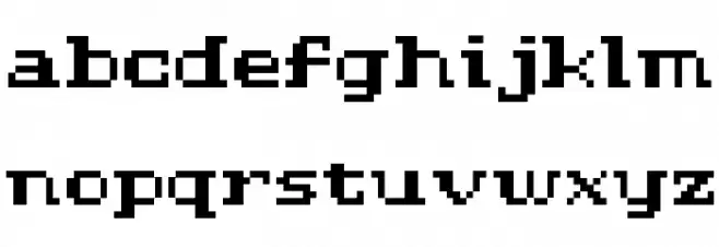 D3 LiteBitMapism Bold-Selif Fuentes MINÚSCULAS