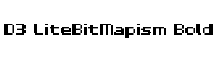 D3 LiteBitMapism Bold फ़ॉन्ट