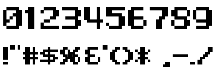 D3 LiteBitMapism Bold Font OTHER CHARS