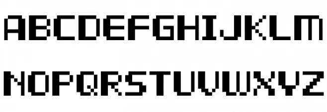 D3 LiteBitMapism Bold Font Litere mari