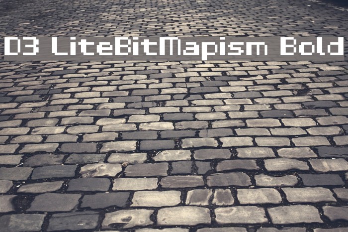 D3 LiteBitMapism Bold Font examples