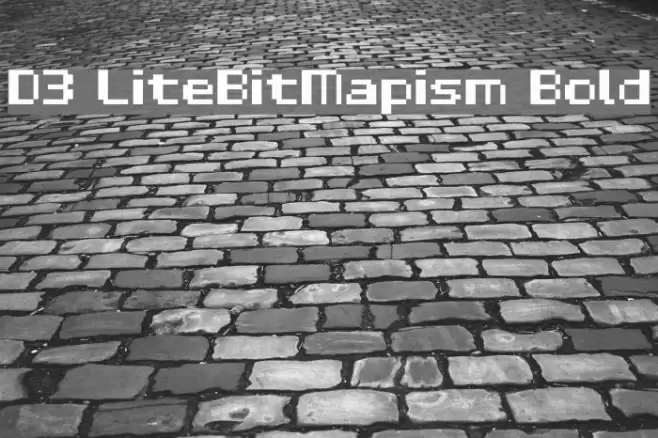 D3 LiteBitMapism Bold फ़ॉन्ट examples