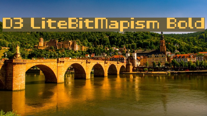 D3 LiteBitMapism Bold Font examples