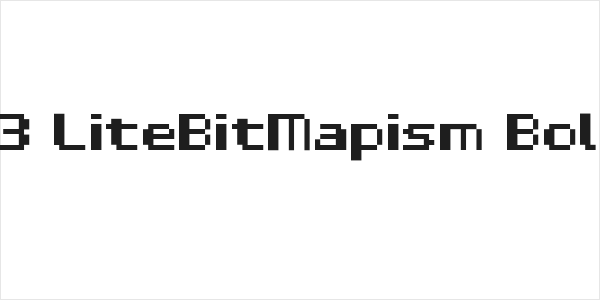D3 LiteBitMapism Bold Logo
