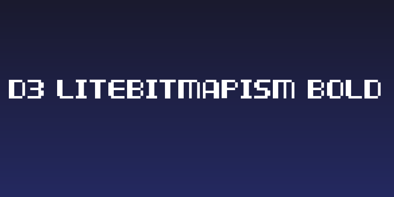 D3 LiteBitMapism Bold Social Header