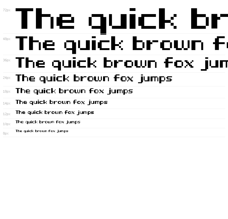 D3 LiteBitMapism Bold Waterfall