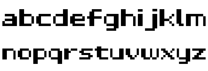D3 LiteBitMapism Bold Font LOWERCASE