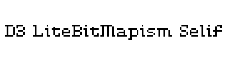 D3 LiteBitMapism Selif  Descarca Fonturi Gratis