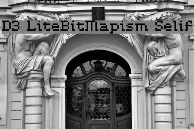 D3 LiteBitMapism Selif Font examples