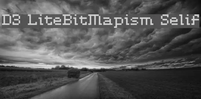 D3 LiteBitMapism Selif Font examples