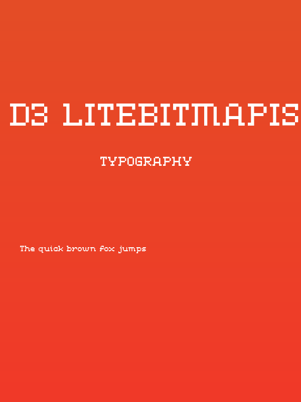 D3 LiteBitMapism Selif Poster