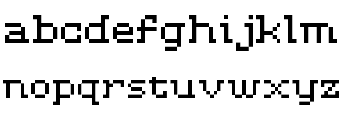 D3 LiteBitMapism Selif Font LOWERCASE