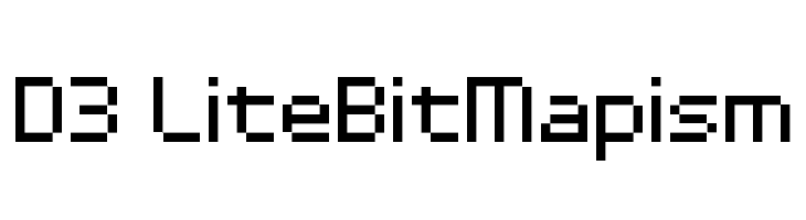 D3 LiteBitMapism  フリーフォントのダウンロード
