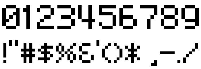 D3 LiteBitMapism Schriftart Anderer Schreiben