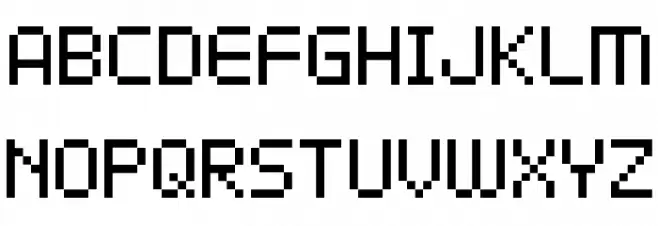 D3 LiteBitMapism Caratteri MAIUSCOLE