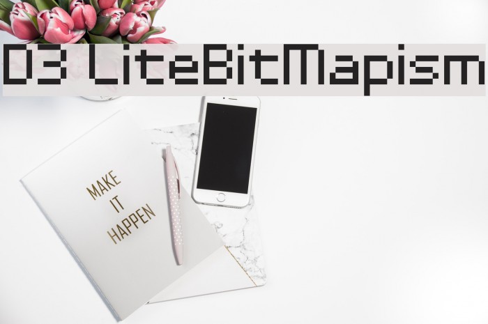 D3 LiteBitMapism Schriftart examples