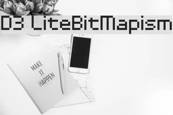 D3 LiteBitMapism Schriftart examples
