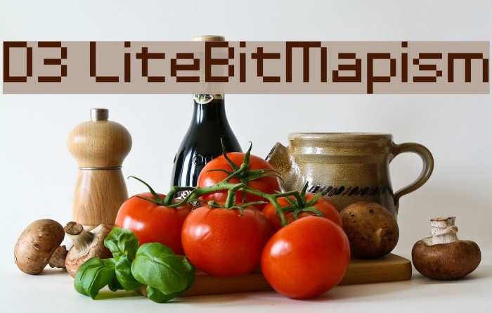 D3 LiteBitMapism Schriftart examples