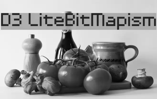 D3 LiteBitMapism Schriftart examples