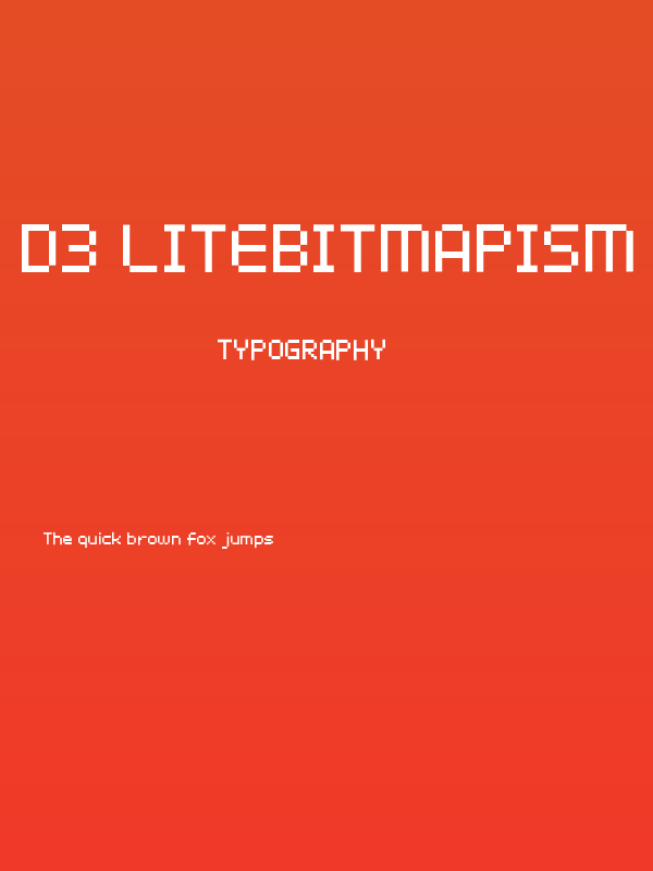 D3 LiteBitMapism Poster