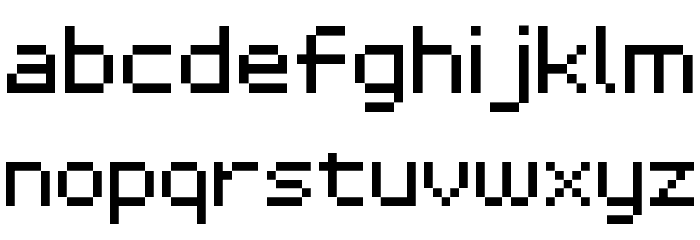 D3 LiteBitMapism Schriftart Kleinbuchstaben