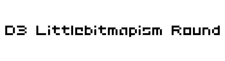 D3 Littlebitmapism Round  les polices de caractères gratuit tlcharger