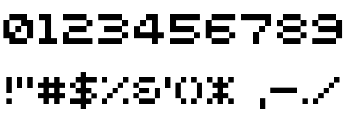 D3 Littlebitmapism Round Font OTHER CHARS