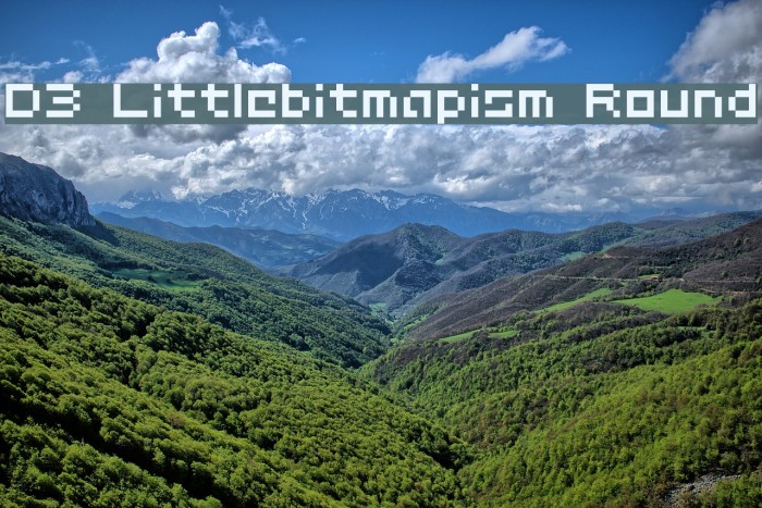 D3 Littlebitmapism Round Font examples