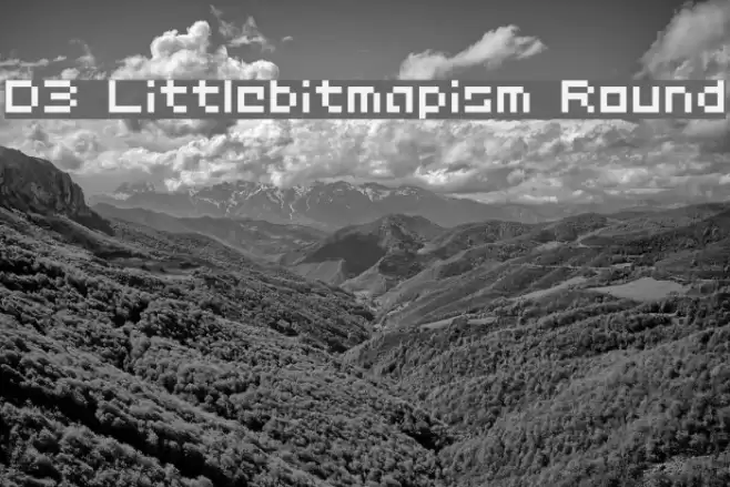 D3 Littlebitmapism Round Fonte examples