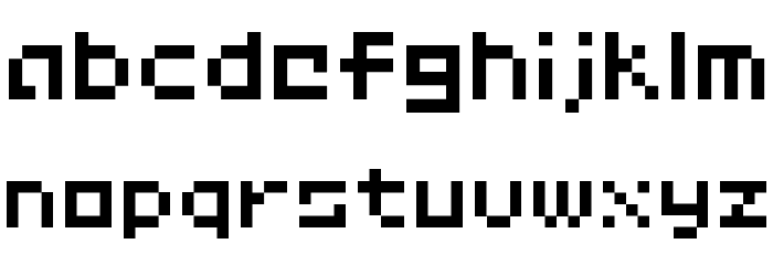 D3 Littlebitmapism Round Font LOWERCASE
