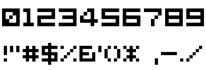 D3 Littlebitmapism Suquare Font OTHER CHARS