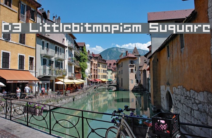 D3 Littlebitmapism Suquare Font examples