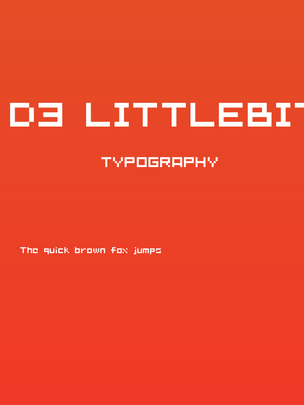 D3 Littlebitmapism Suquare Poster
