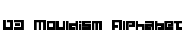 D3 Mouldism Alphabet  免费字体下载