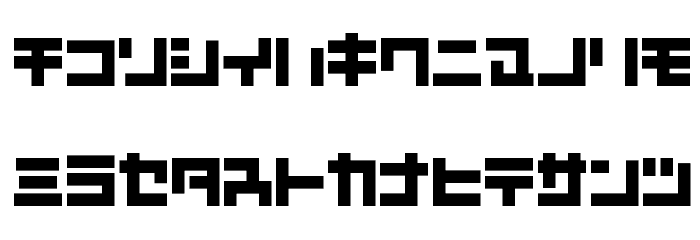 D3 Mouldism Katakana फ़ॉन्ट लोअरकेस