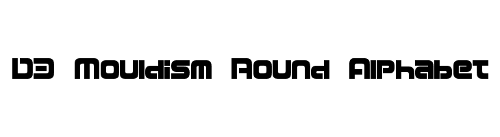 D3 Mouldism Round Alphabet  フリーフォントのダウンロード