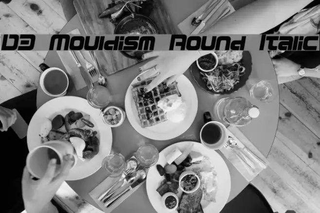 D3 Mouldism Round Italic Example 2