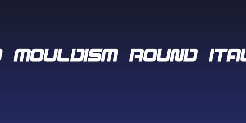 D3 Mouldism Round Italic Social Header