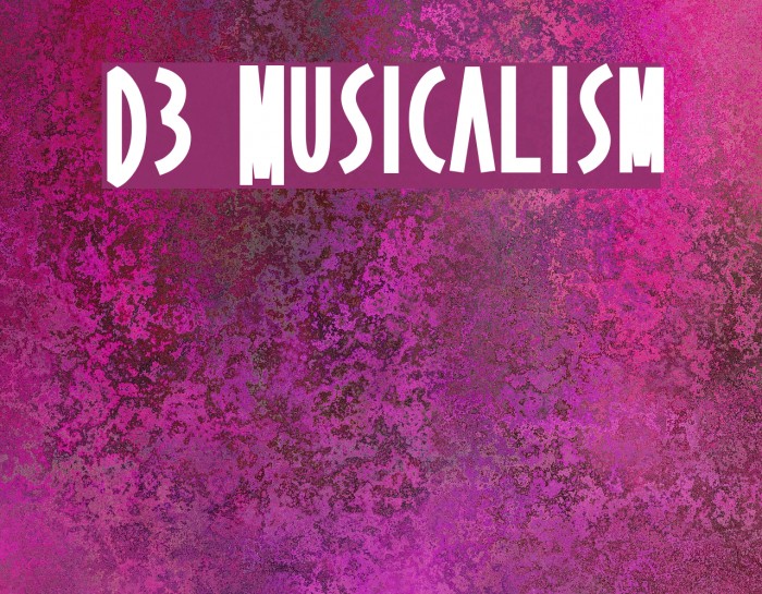 D3 Musicalism Font examples