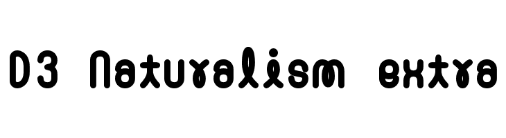 D3 Naturalism extra Font