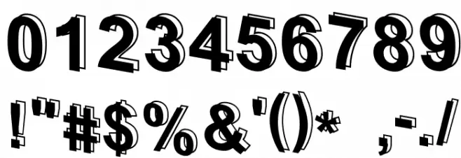 D3 Parallelism Schriftart Anderer Schreiben