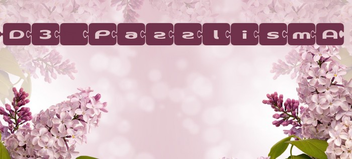 D3 PazzlismA फ़ॉन्ट examples