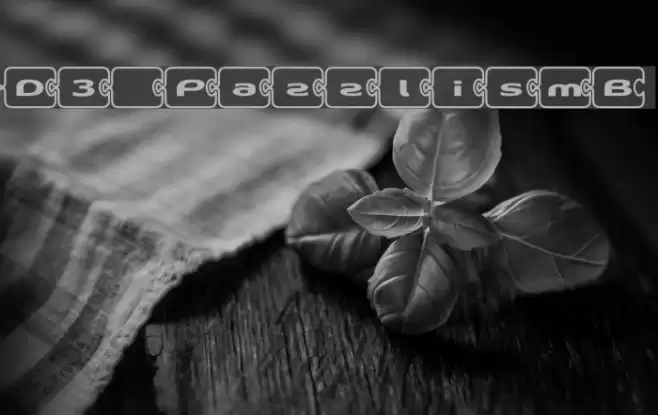 D3 PazzlismB Font examples