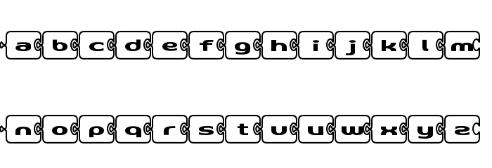 D3 PazzlismB Font LOWERCASE