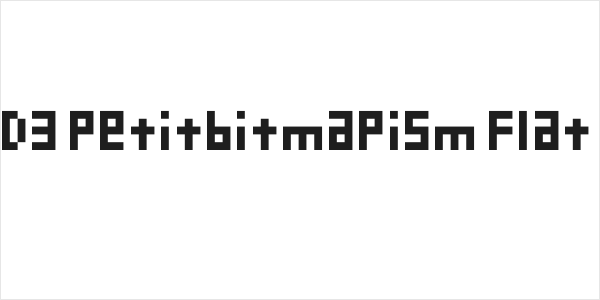 D3 Petitbitmapism Flat Logo