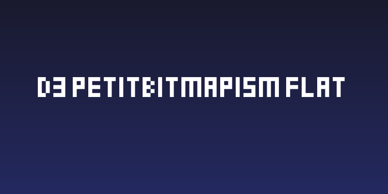 D3 Petitbitmapism Flat Social Header