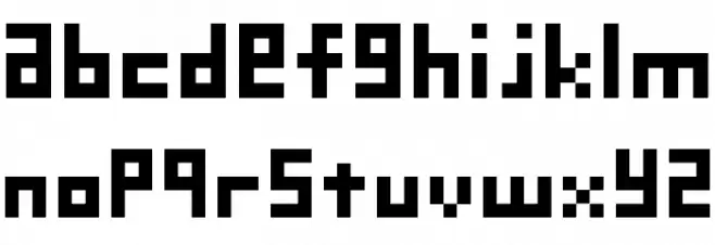 D3 Petitbitmapism Flat 字体 小写
