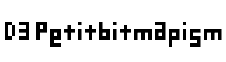 D3 Petitbitmapism  font caratteri gratis