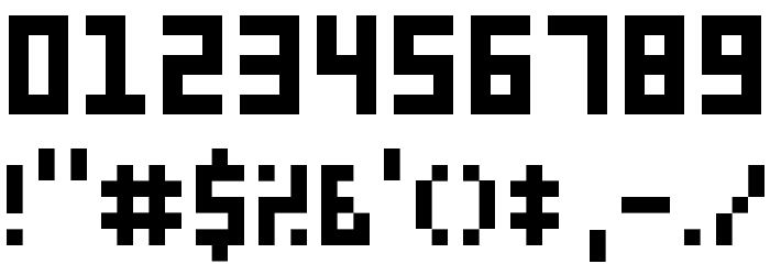 D3 Petitbitmapism Font OTHER CHARS