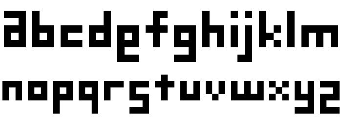 D3 Petitbitmapism Font LOWERCASE